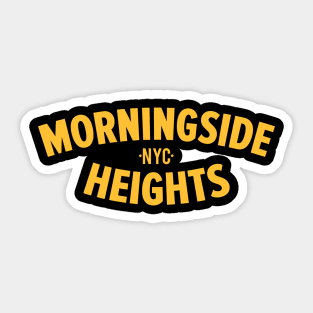 Morningside Heights Manhattan Logo -  Authentic NYC Vibes - Minimal Style Sticker